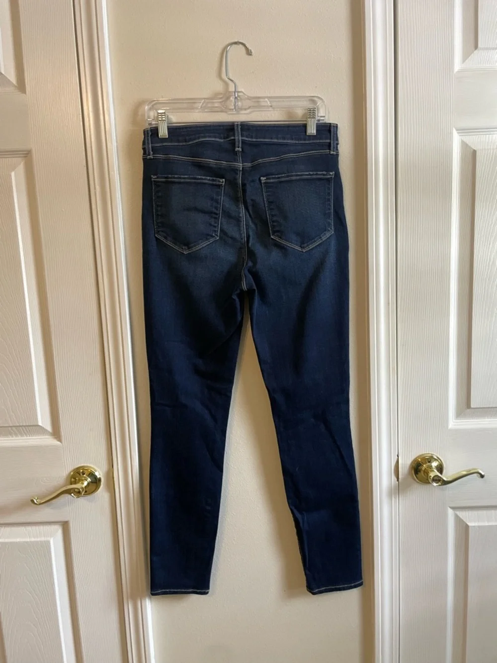 L'AGENCE Dark Blue High-Rise Skinny Jeans - Picture 3 of 9